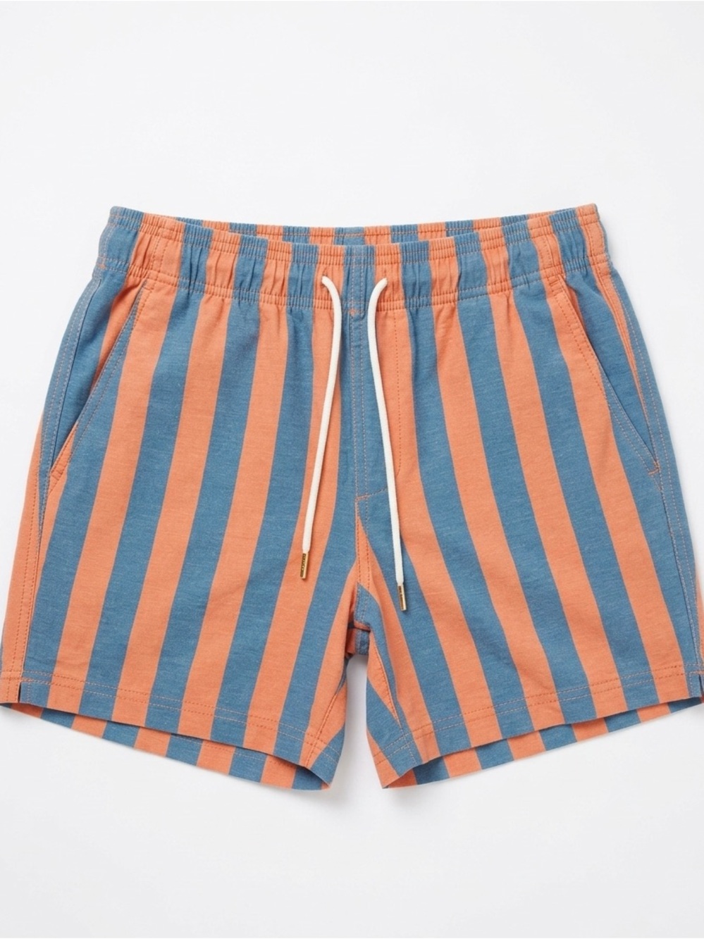 RSQ Mens Vintage Stripe 5" Swim Shorts